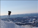 Freestyle Skiing on "Lille Malene" 